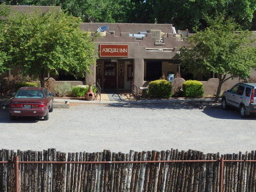 GDMBR: The main entrance for Abiquiu Inn.